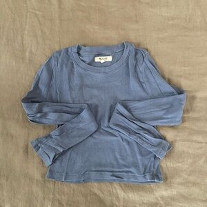Madewell Cropped Ribbed Long Sleeve